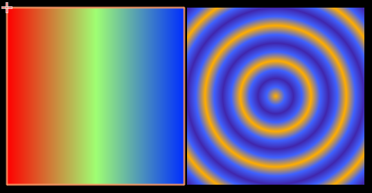 Gradient textures in 2D